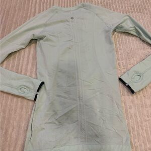 lululemon athletica Light Green Long Sleeve Top